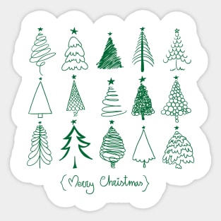 merry christmas tree Sticker